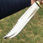 CUSTOM HANDMADE D2 STEEL 18" HUNTING BOWIE KNIFE, OUTDOOR KNIVES, EDC KNIVES