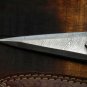 HANDMADE DAMASCUS STEEL 10" HUNTING KNIFE, DAGGER KNIFE WITH MICARTA HANDLE