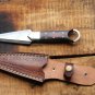 HANDMADE DAMASCUS STEEL 10" HUNTING KNIFE, DAGGER KNIFE WITH MICARTA HANDLE
