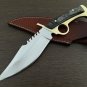 CUSTOM HANDMADE D2 STEEL 11" HUNTING KNIFE, SKINNER KNIFE, TACTICAL KNIFE, EDC