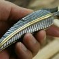 CUSTOM HANDMADE DAMASCUS STEEL 7.5" FOLDING KNIFE, SKINNER KNIFE, POCKET KNIFE