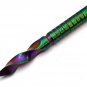 CUSTOM HAND FORGED DAMASCUS STEEL 10" TRI DAHHER MULTI COLOURS TITANIUM SURVIVAL