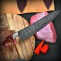 HANDMADE DAMASCUS STEEL CHEF KNIFE SET DAMASCUS CHEF KITCHEN KNIFE W/WOOD HANDL