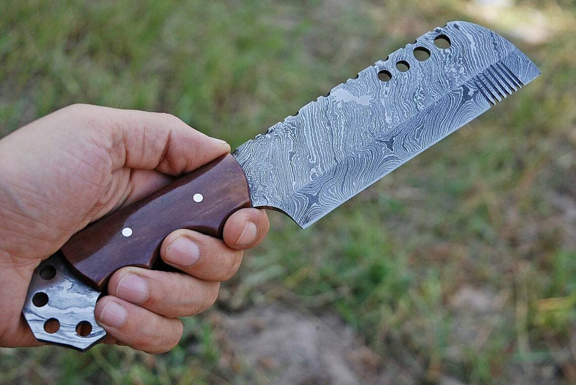 CUSTOM HANDMADE DAMASCUS STEEL 10" CHEF KNIFE, CHOPPER KITCHEN KNIFE GYUTO KNIFE
