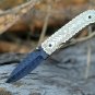CUSTOM HANDMADE DAMASCUS STEEL 8.5" FOLDING KNIFE, POCKET KNIFE, EDC KNIFE,