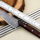 CUSTOM HANDMADE DAMASCUS STEEL 9.0" HUNTING KNIFE, SKINNER KNIFE, BUSHCRAFT, EDC