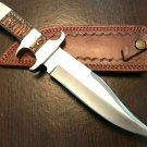 CUSTOM HANDMADE D2 STEEL 12" HUNTING BOWIE KNIFE, SKINNER KNIFE, BUSHCRAFT KNIFE
