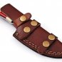CUSTOM HANDMADE DAMASCUS STEEL 10" HUNTING KNIFE, SKINNER KNIFE, FLAG HANDLE EDC