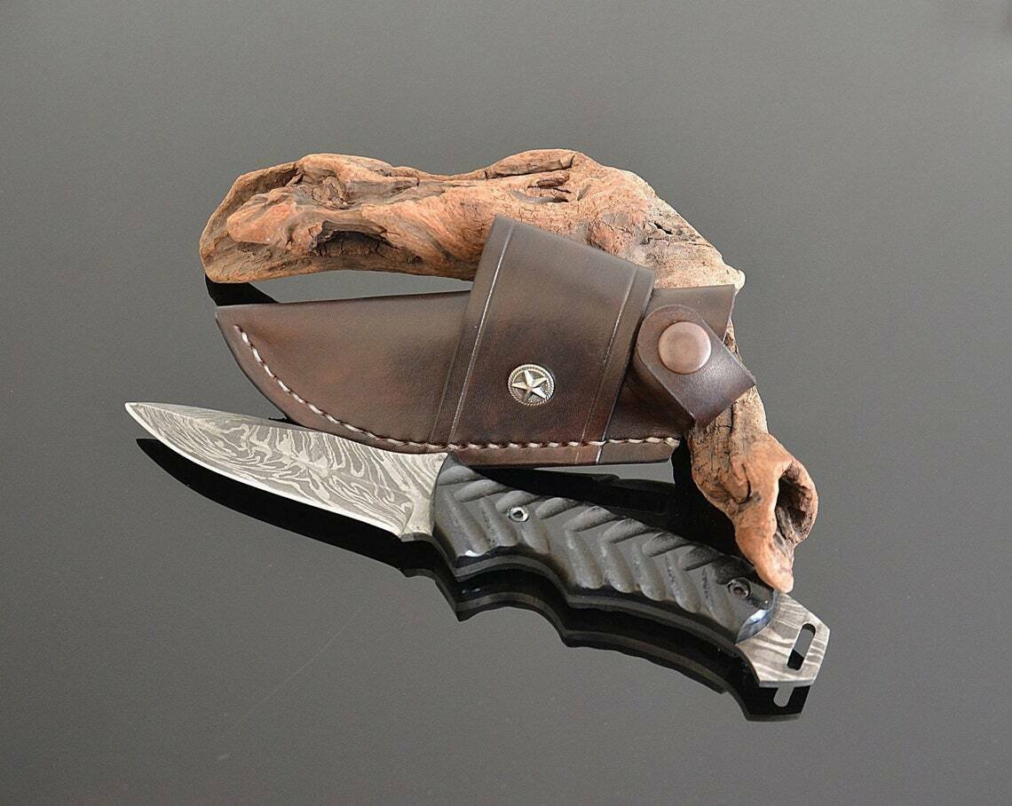 CUSTOM HANDMADE DAMASCUS STEEL 9.0" HUNTING KNIFE, SKINNER KNIFE, OUTDOOR KNIFE