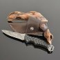 CUSTOM HANDMADE DAMASCUS STEEL 9.0" HUNTING KNIFE, SKINNER KNIFE, OUTDOOR KNIFE