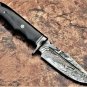 CUSTOM HANDMADE DAMASCUS STEEL 10" HUNTING KNIFE, SKINNER KNIFE, BOWIE KNIFE EDC