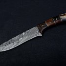 CUSTOM HANDMADE DAMASCUS STEEL 12" HUNTING KNIFE, SKINNER KNIFE, SURVIVAL KNIFE