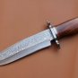 CUSTOM HANDMADE DAMASCUS STEEL 12" HUNTING KNIFE, SKINNER KNIFE, BOWIE KNIFE EDC