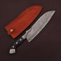 CUSTOM HANDMADE DAMASCUS STEEL 12" CHEF KNIFE, KITCHEN KNIFE, OUTDOOR KNIFE, EDC