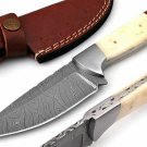 CUSTOM HANDMADE DAMASCUS STEEL 9.5" HUNTING KNIFE, SKINNER KNIFE, OUTDOOR KNIFE