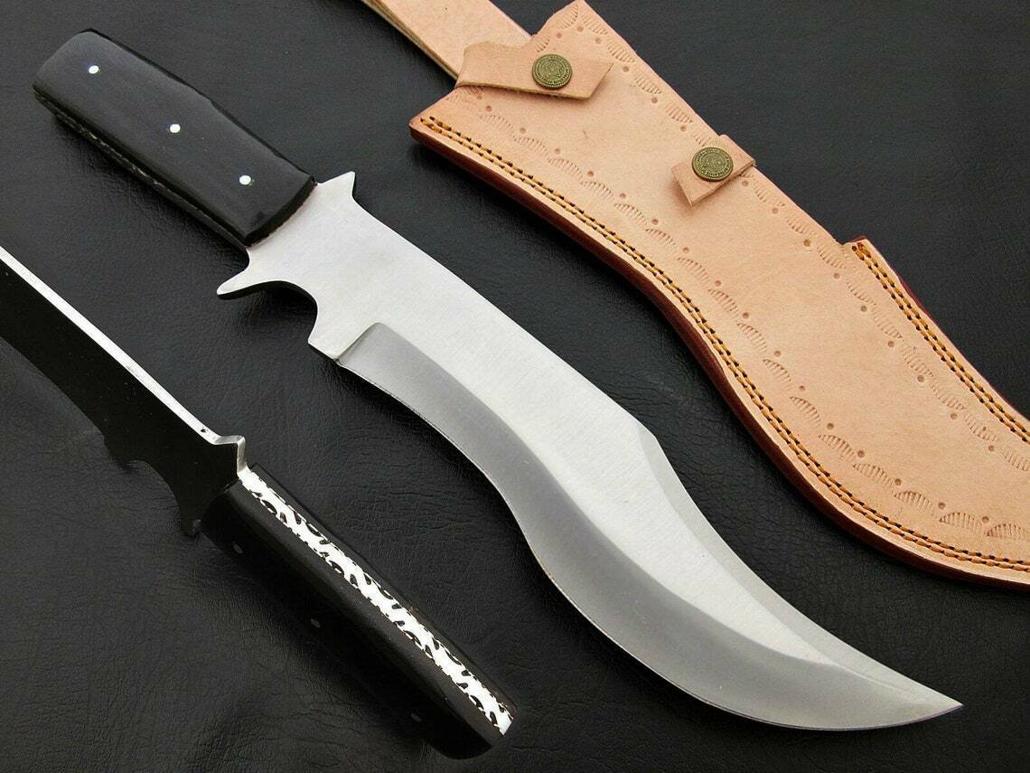 CUSTOM HANDMADE D2 STEEL 14" HUNTING KNIFE, SKINNER KNIFE, BOWIE KNIFE, EDCKNIFE