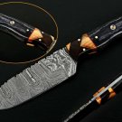 CUSTOM HANDMADE DAMASCUS STEEL 10" HUNTING KNIFE, SKINNER KNIFE, TACTICAL KNIFE