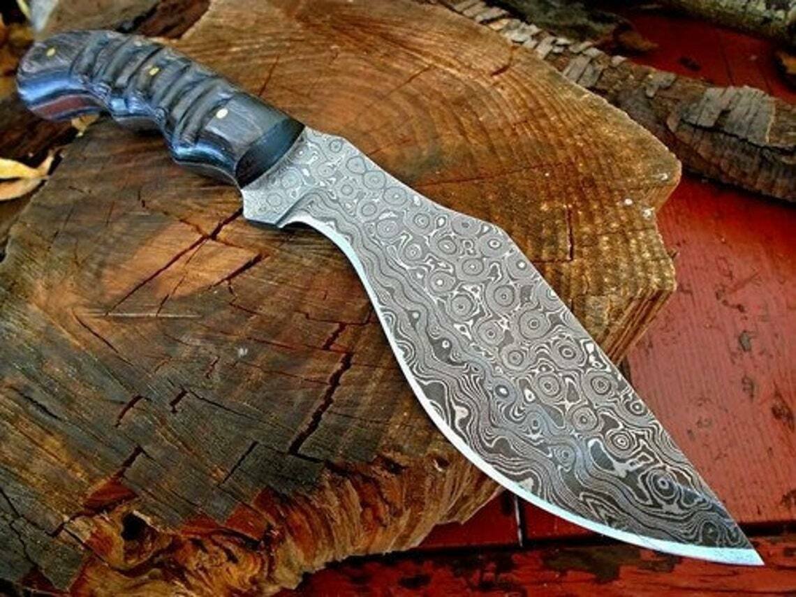 CUSTOM HANDMADE DAMASCUS STEEL 15" HUNTING KNIFE, SKINNER KNIFE, SURVIVAL KNIFE