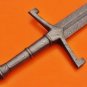 CUSTOM HANDMADE DAMASCUS STEEL 32" DAMASCUS SWORD, SWORD ART, EDC SWORD TACTICAL