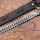 CUSTOM HANDMADE DAMASCUS STEEL 26" DAMASCUS SWORD, FANTSY SWORD, TACTICAL SWORD