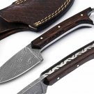 CUSTOM HANDMADE DAMASCUS STEEL 8" SKINNER KNIFE, BUSHCRAFT KNKIFE, POCKET KNIFE