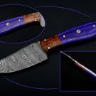 CUSTOM HANDMADE DAMASCUS STEEL 8" HUNTING KNIFE, SKINNER KNIFE, COMBAT KNIFE EDC
