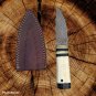 CUSTOM HANDMADE DAMASCUS STEEL 7.0" HUNTING KNIFE, SKINNER KNIFE, BUSHCRAFKNIFE