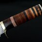 HANDMADE DAMASCUS STEEL 11" HUNTING KNIFE, SKINNER KNIFE, TRADITIONAL KNIFE EDC