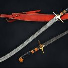 CUSTOM HANDMADE DAMASCUS STEEL 35" SWORD, LONG SWORD, VIKINGS SWORD, EDC