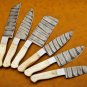 CUSTOM HANDMADE DAMASCUS STEEL CHEF KNIFE SET, KITCHEN KNIFE SET, OUTDOOR KNIVES