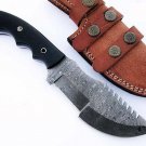 CUSTOM HANDMADE DAMASCUS STEEL 12" HUNTING KNIFE, TRACKER KNIFE, POCKET KNIFE