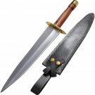 HANDMADE CARBON STEL 15" HUNTING KNIFE, DAGGER KNIFE, BOOT KNIFE, EDC KMNIFE