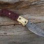 A Beautiful Custom Handmade Damascus Steel 7.5â inches Folding Knife