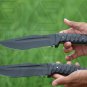 Modal AB02 A beautiful handmade D2 steel hunting knife with micarta sheath handle