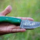 AB04 Handmade Damascus steel 8.0” knife with Pakka wood handle and sheath