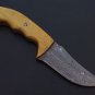 Handmade Damascus steel skinner knife Outdoor Hunting Knife With Sheath, Wood Handle