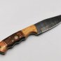 9.0" CUSTOM HAND MADE DAMASCUS STEEL SKINNER KNIFE ROSEWOOD HANDLE W/SHEATH