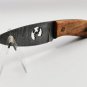 8.0" CUSTOM HAND MADE DAMASCUS STEEL SKINNER KNIFE OLIVEWOOD HANDLE W/SHEATH