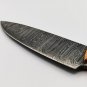 9.0" CUSTOM HAND MADE DAMASCUS STEEL SKINNER KNIFE PAKKA WOOD HANDLE W/SHEATH