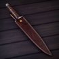 custom handmade Damascus steel dagger hunting knife walnut & pakka wood handle gift for him