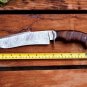 custom handmade Damascus steel bowie hunting knife rosewood handle gift for him