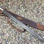 custom handmade Damascus steel Viking hunting sword with twist pattern rosewood handle gift for him