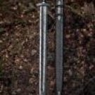 custom handmade forged Damascus steel Viking medieval sword with ash wood handle gift for him