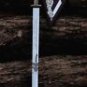 custom handmade Damascus steel Viking sword of king Ragnar with cast zinc handle gift for him