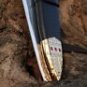 custom handmade Damascus steel Viking sword of king Ragnar with cast zinc handle gift for him
