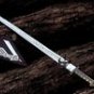 custom handmade Damascus steel Viking sword of king Ragnar with cast zinc handle gift for him