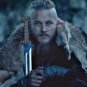 custom handmade Damascus steel Viking sword of king Ragnar with cast zinc handle gift for him