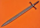 custom handmade full Damascus steel hunting dagger sword damascus steel handle gift for him