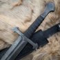 custom handmade forged Damascus steel viking medieval sword wood handle gift for him