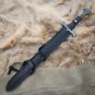 custom handmade forged Damascus steel viking medieval sword wood handle gift for him